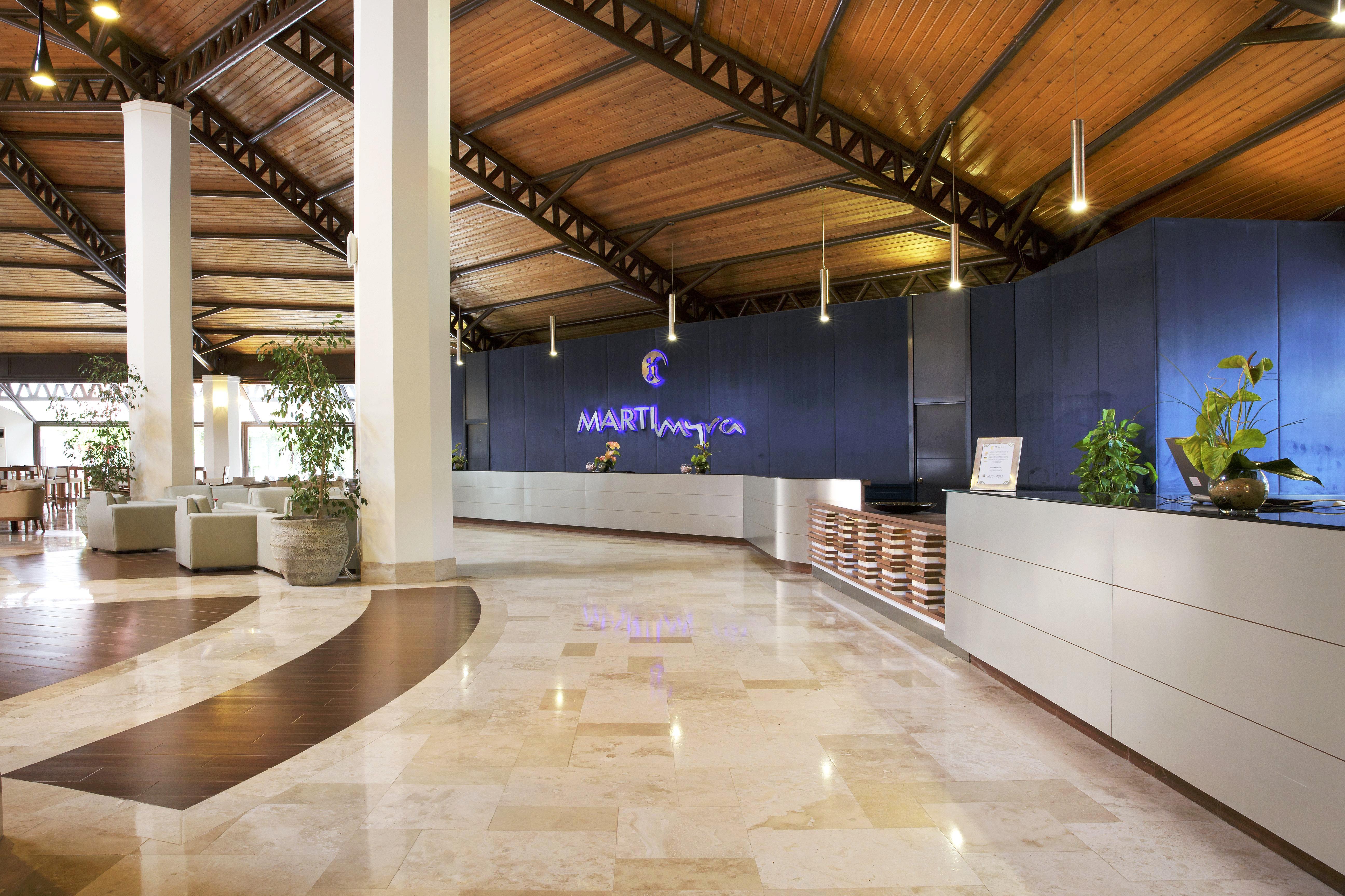 Marti Myra Hotell Tekirova Eksteriør bilde Lobby of the hotel